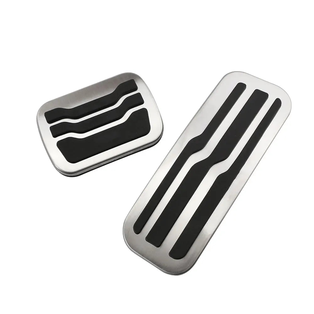 Pédales Inox Ford Explorer 2011-2019 Boîte Auto - vue de face - Becquet Voiture