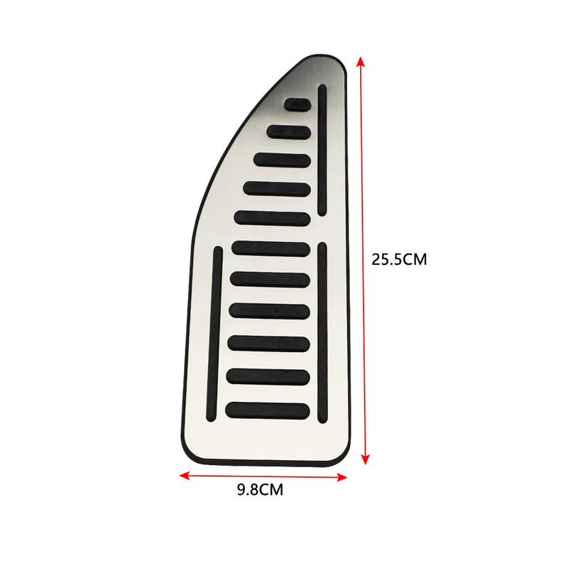 Pédales Inox Ford Focus Jeep Compass 2017-2020 - installé sur véhicule - Becquet Voiture