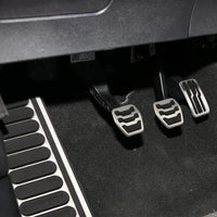 Pédales Inox Ford Focus Jeep Compass 2017-2020 - vue de profil - Becquet Voiture