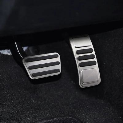 Pédales Inox Ford Mustang 2015-2021 Boîte Auto - vue arrière - Becquet Voiture