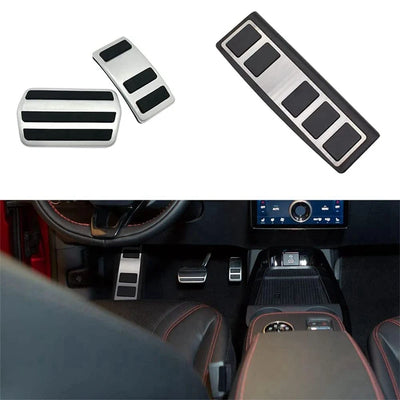Pédales Inox Ford Mustang Mach-E 2021-2023 - vue arrière - Becquet Voiture