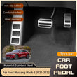 Pédales Inox Ford Mustang Mach-E 2021-2023