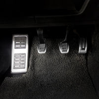 Pédales Inox Volkswagen Polo Golf Passat - vue de face - Becquet Voiture