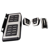 Pédales Inox Volkswagen Polo Golf Passat - vue de trois-quarts - Becquet Voiture