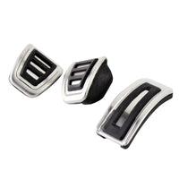Pédales Inox Volkswagen Polo Golf Passat - vue rapprochée - Becquet Voiture