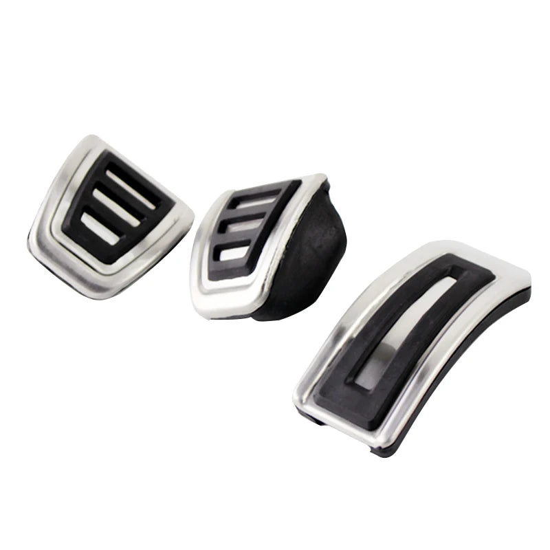 Pédales Inox Volkswagen Polo Golf Passat - vue rapprochée - Becquet Voiture