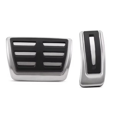 Pédales Inox Volkswagen Tharu 2024-2026 - vue de dessus - Becquet Voiture