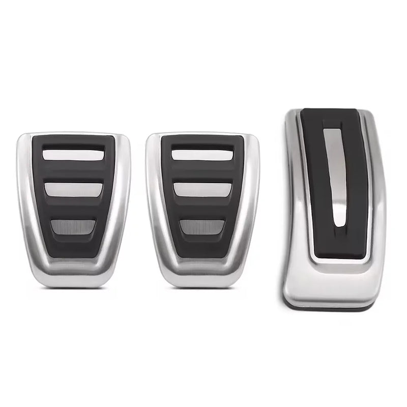 Edelstahlpedale Volkswagen Tharu 2024-2026 - Vorderansicht 2 - Becquet Voiture