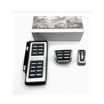 Pédales Inox Volkswagen Tharu 2024-2026 - vue de trois-quarts - Becquet Voiture