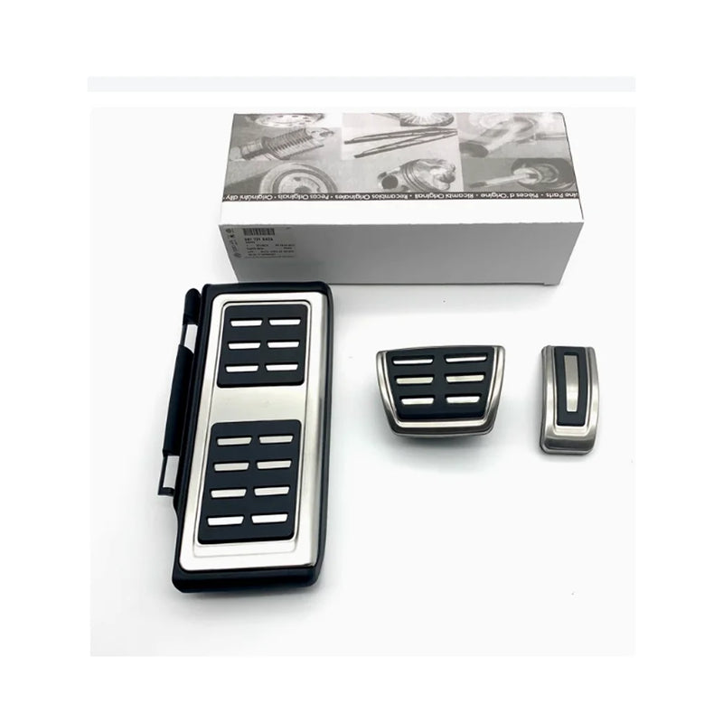 Edelstahlpedale Volkswagen Tharu 2024-2026 - Dreiviertelansicht - Becquet Voiture