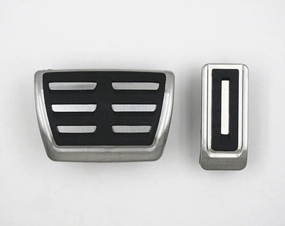 Pédales Inox Volkswagen Transporter T5 T6 Multivan Caravelle - vue de trois-quarts - Becquet Voiture