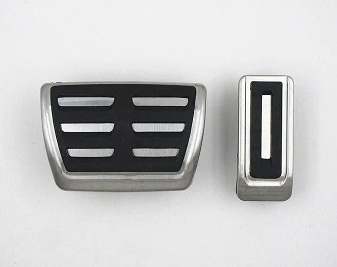 Edelstahlpedale Volkswagen Transporter T5 T6 Multivan Caravelle - Dreiviertelansicht - Becquet Voiture