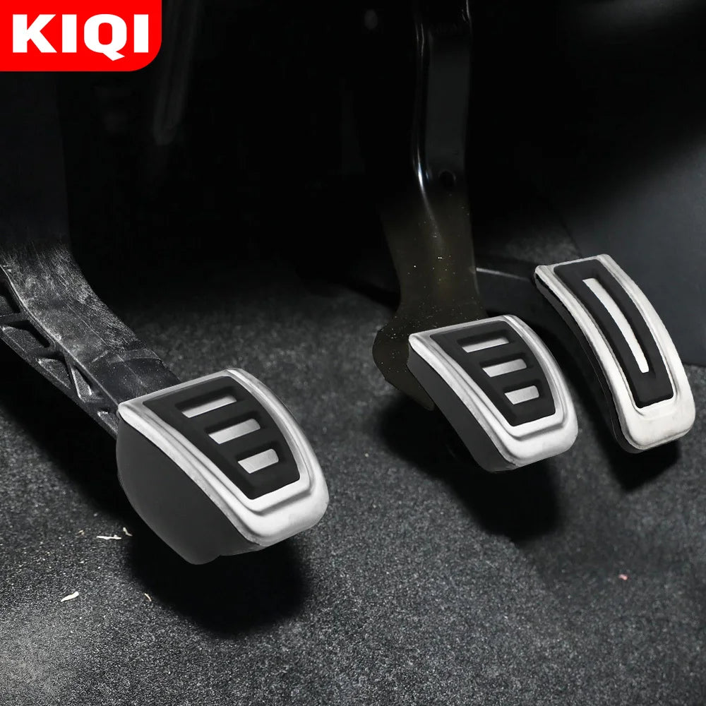Pédales Inox VW Golf 3 4 Polo Audi A1 A2 A3 TT - vue de face - Becquet Voiture