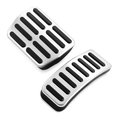 Pédales Inox VW Golf 4 Polo Audi A3 SEAT Leon - vue de dessus - Becquet Voiture
