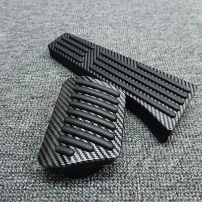 Pédales Sport BMW Aspect Carbone Accélérateur Frein - vue de profil - Becquet Voiture