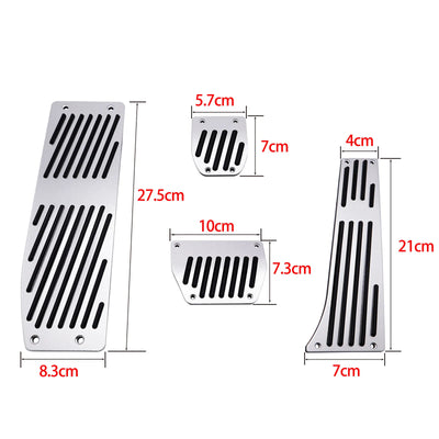 Pédales Sport BMW Série 1 3 5 E46 E90 F10 - vue de trois-quarts - Becquet Voiture
