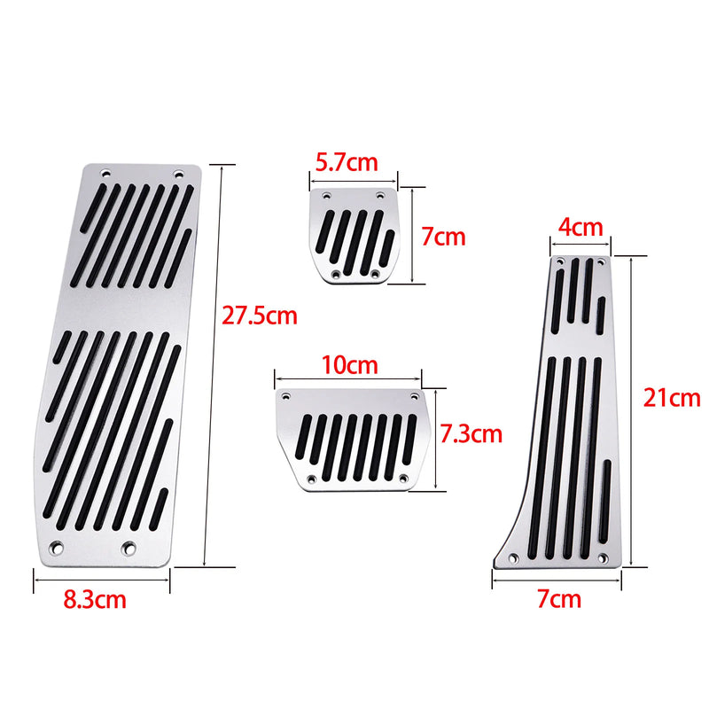 Pédales Sport BMW Série 1 3 5 E46 E90 F10 - vue de trois-quarts - Becquet Voiture
