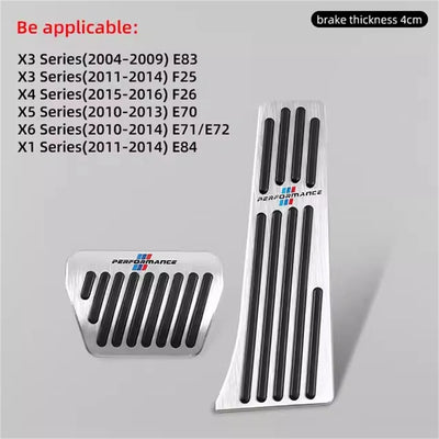 Pédales Sport BMW Série 3 X5 X6 F30 G20 - détail du montage - Becquet Voiture