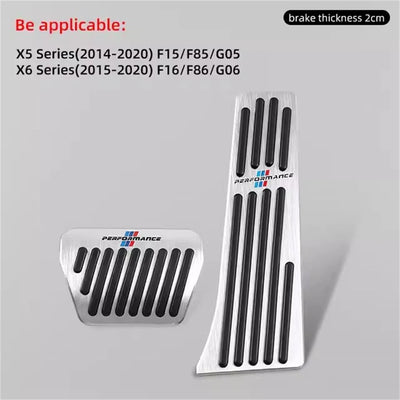Pédales Sport BMW Série 3 X5 X6 F30 G20 - vue de dessus 2 - Becquet Voiture
