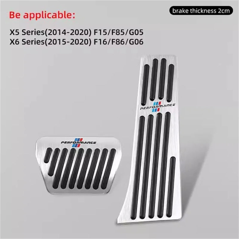 Pédales Sport BMW Série 3 X5 X6 F30 G20 - vue de dessus 2 - Becquet Voiture