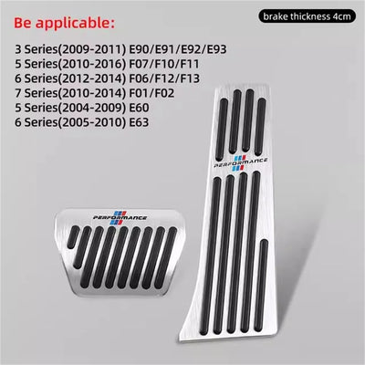 Pédales Sport BMW Série 3 X5 X6 F30 G20 - vue de profil 2 - Becquet Voiture