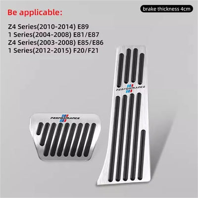 Pédales Sport BMW Série 3 X5 X6 F30 G20 - vue rapprochée - Becquet Voiture