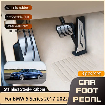 Pédales Sport BMW Série 5 G30 G31 2017-2022 - vue de face - Becquet Voiture