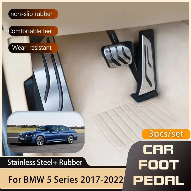 Sport Pedals BMW 5 Series G30 G31 2017-2022 - front view - Becquet Voiture