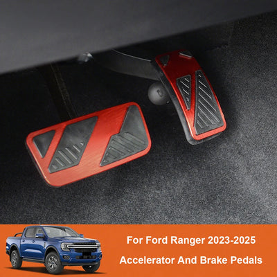 Pédales Sport Ford Ranger Wildtrak T9 2023-2025 - vue de face - Becquet Voiture
