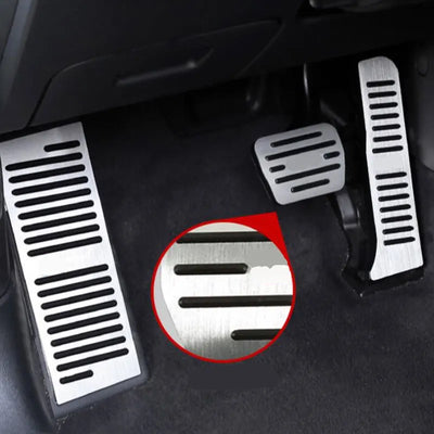 Pédales Sport Inox Audi A3 8P Sportback 2008-2013 - vue de profil - Becquet Voiture