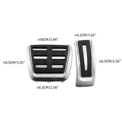 Pédales Sport Inox Audi A4 A5 A6 A7 A8 Q5 2017-2023 - installé sur véhicule - Becquet Voiture