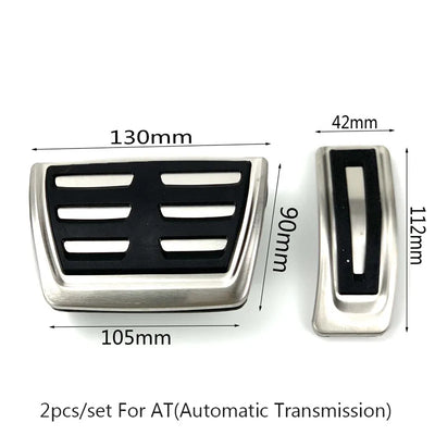 Pédales Sport Inox Audi A8 S8 D4 4H 2011-2018 - vue de dessus - Becquet Voiture