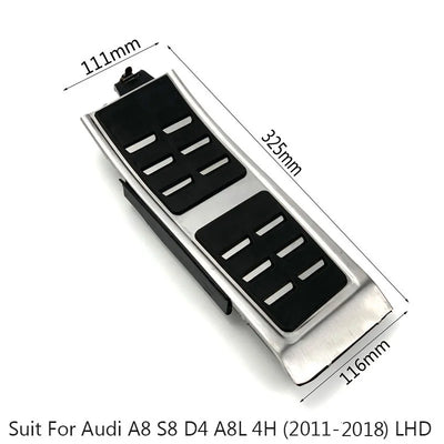 Pédales Sport Inox Audi A8 S8 D4 4H 2011-2018 - vue rapprochée - Becquet Voiture