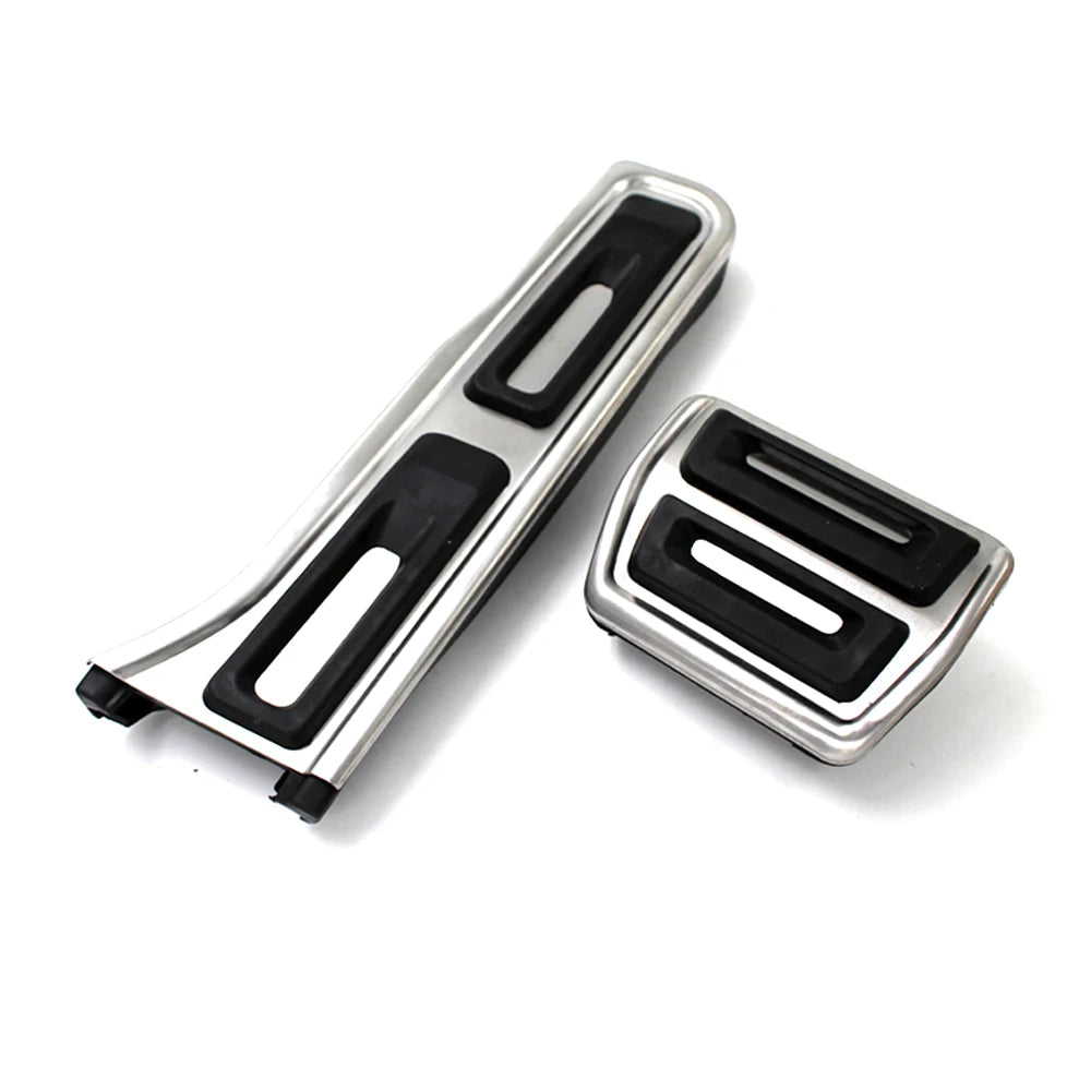 Pédales Sport Inox Audi Q3 VW Passat B7 Touran - vue de face - Becquet Voiture