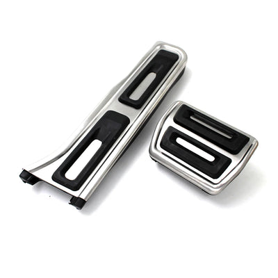 Pédales Sport Inox Audi Q3 VW Passat B7 Touran - vue de face - Becquet Voiture