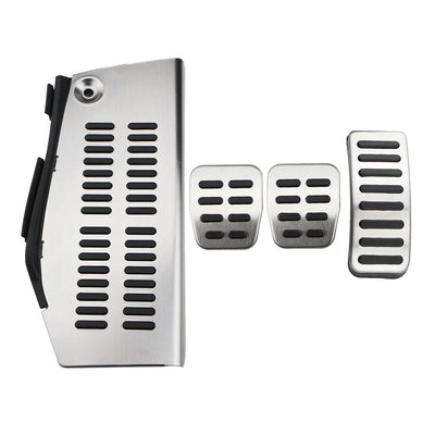 Pédales Sport Inox Volkswagen Golf 4 Audi A3 8L - vue de dessus - Becquet Voiture