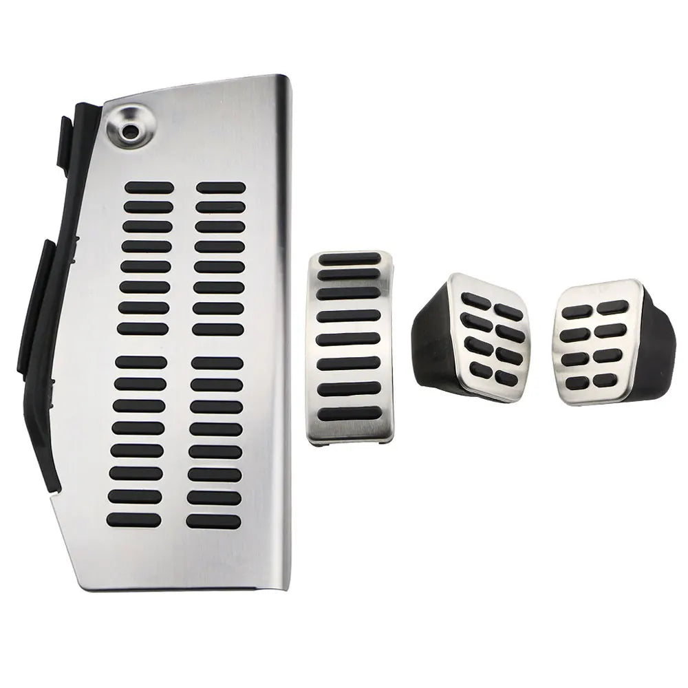 Pédales Sport Inox Volkswagen Golf 4 Audi A3 8L - vue de face - Becquet Voiture