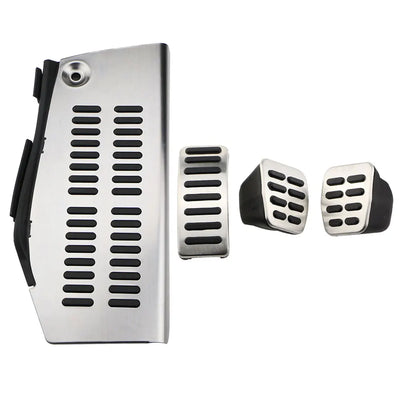 Pédales Sport Inox Volkswagen Golf 4 Audi A3 8L - vue de face - Becquet Voiture