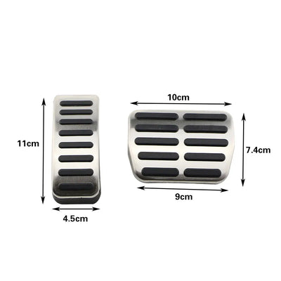 Pédales Sport Inox Volkswagen Golf 4 Audi A3 8L - vue rapprochée - Becquet Voiture