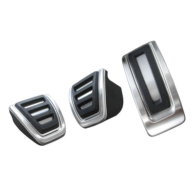 Pédales Sport Inox VW Golf 7 R Audi A3 8V - vue de trois-quarts - Becquet Voiture