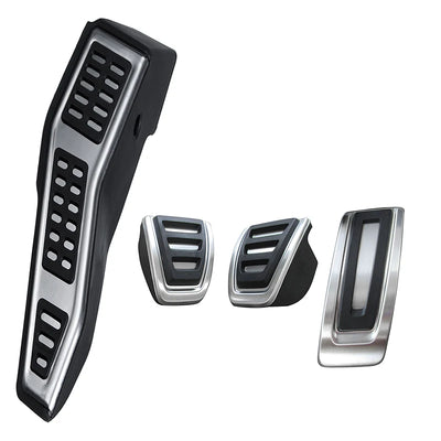 Pédales Sport Inox VW Golf 7 R Audi A3 8V - vue rapprochée - Becquet Voiture