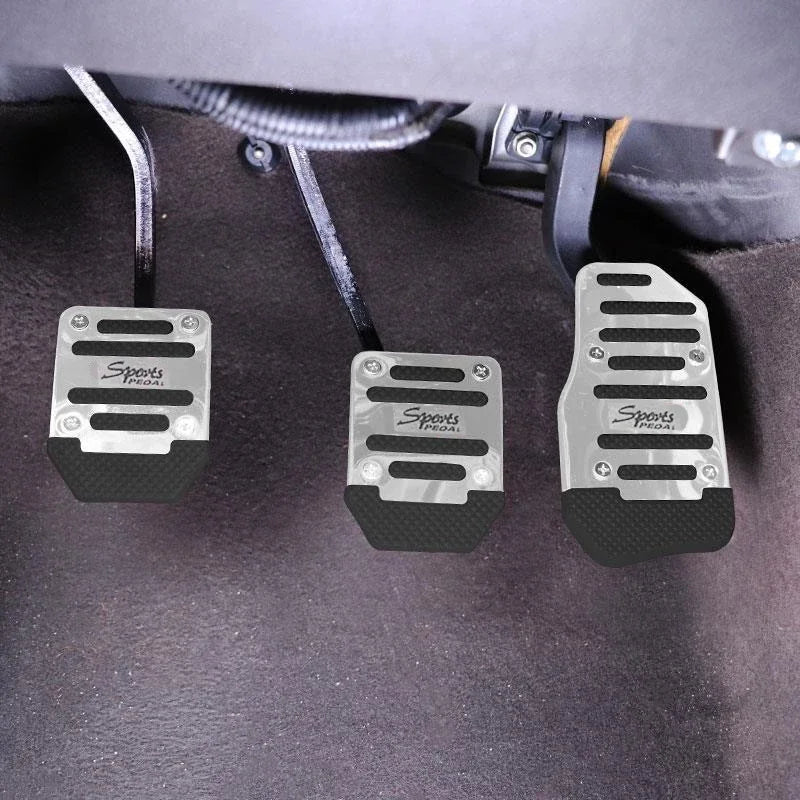 Pédales Sport Universelles Aluminium Antidérapantes - vue de face - Becquet Voiture