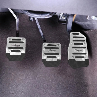 Pédales Sport Universelles Aluminium Antidérapantes - vue de face - Becquet Voiture