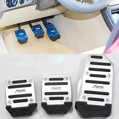 Pédales Sport Universelles Aluminium Antidérapantes - vue de profil - Becquet Voiture