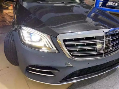 Phare Avant LED Mercedes Classe S W222 Feu de Jour - installé sur véhicule - Becquet Voiture