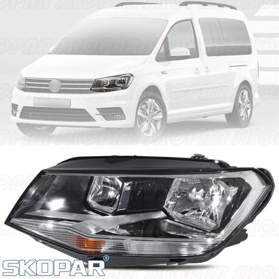 Phare Avant VW Caddy 2016-2024 Remplacement Sans Ampoule - vue rapprochée - Becquet Voiture