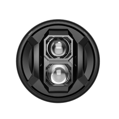 Phare LED Rond 7 Pouces Jeep Wrangler 4x4 Moto - vue rapprochée - Becquet Voiture