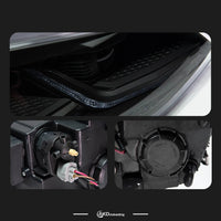 Phares AKD VW Golf 7 MK7 2012-2017 GTI Rouge Argent Noir - packshot studio - Becquet Voiture