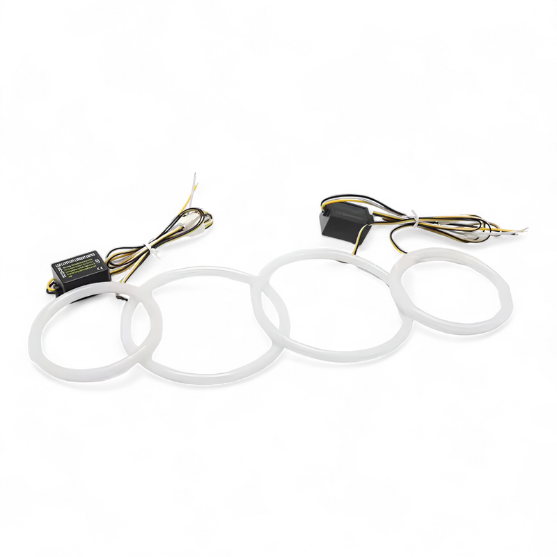 Phares Angel Eyes LED BMW Série 3 E46 - vue de dessus 2 - Becquet Voiture