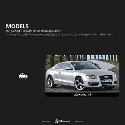 Phares Avant LED Audi A5 2008-2012 DRL Animation - packshot studio - Becquet Voiture